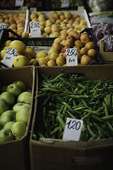 Image showing vegetables and fruits on the market