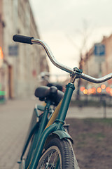 Image showing the bike stands on city street