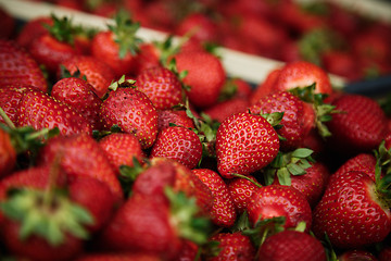 Image showing strawberry rests in a box