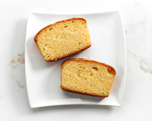 Image showing biscuit cake on white plate