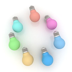 Image showing lamps. 3D illustration