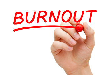 Image showing Burnout Red Marker