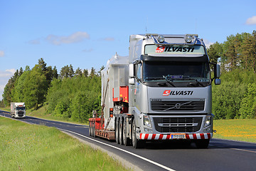 Image showing Volvo FH Transports Industrial Object at Spring