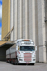 Image showing Scania Truck Outside of a Granary