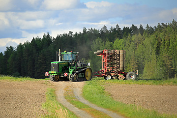 Image showing Landscape with John Deere 9520T Crawler Tractor