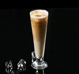 Image showing iced coffee with milk