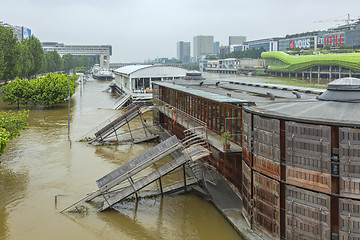 Image showing River Seine Flooding in Paris