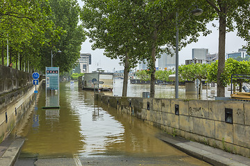 Image showing River Seine Flooding in Paris