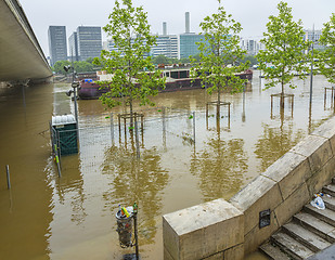 Image showing River Seine Flooding in Paris