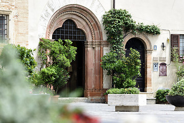 Image showing Entrance of a house in Montefalco
