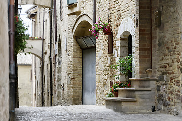 Image showing Narrow street in Montefalco