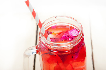 Image showing fresh fruit punch drink