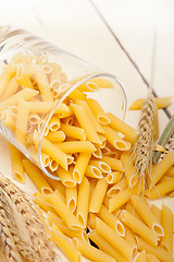 Image showing Italian pasta penne with wheat