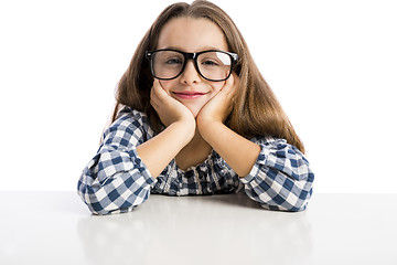 Image showing Little girl with glasses