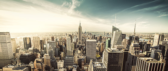 Image showing Top view of New York City