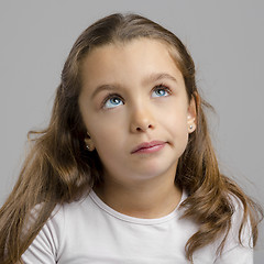 Image showing Girl thinking