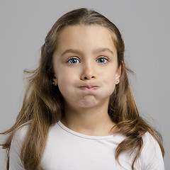 Image showing Funny little girl