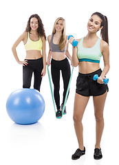 Image showing Girls in the Gym