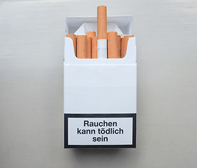 Image showing Smoking harms your lungs