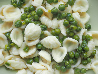 Image showing Orecchiette pasta with chickpeas