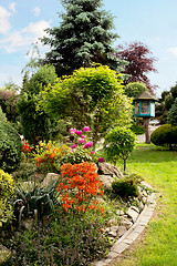 Image showing Beautiful spring garden design