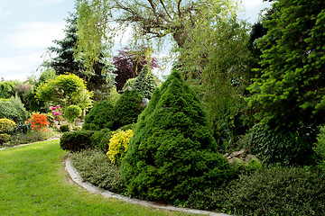 Image showing Beautiful spring garden design