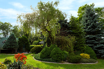 Image showing Beautiful spring garden design