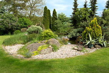 Image showing Beautiful spring garden design