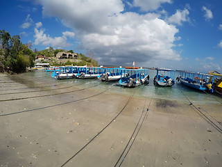 Image showing Catamaran on nusa penida beach, Bali Indonesia