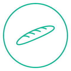 Image showing Baguette line icon.