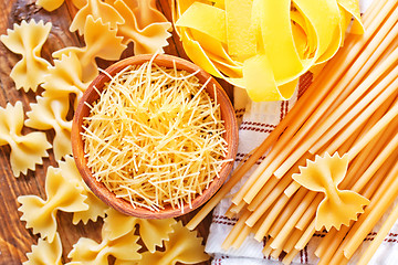 Image showing raw pasta