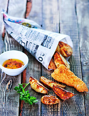 Image showing fish and chips