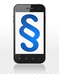 Image showing Law concept: Smartphone with Paragraph on display