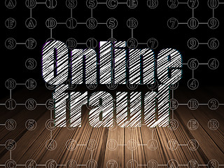 Image showing Safety concept: Online Fraud in grunge dark room