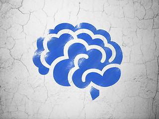 Image showing Healthcare concept: Brain on wall background