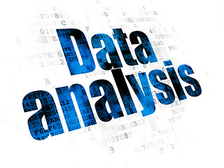 Image showing Data concept: Data Analysis on Digital background