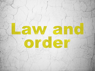 Image showing Law concept: Law And Order on wall background