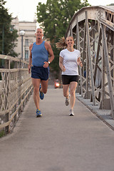 Image showing couple jogging