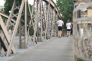 Image showing couple jogging