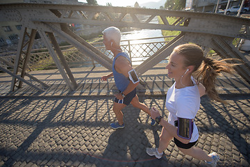 Image showing couple jogging