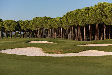 Image showing golf course on sunny day