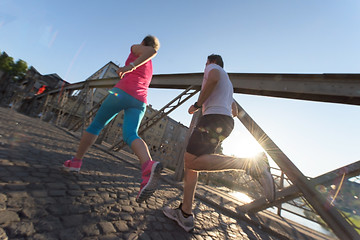 Image showing couple jogging