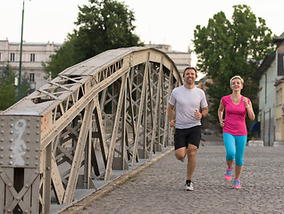 Image showing couple jogging