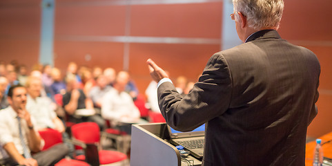 Image showing Speaker at Business Conference and Presentation.