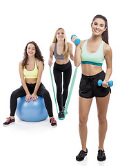 Image showing Girls in the Gym