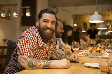 Image showing Dinner at the restaurant