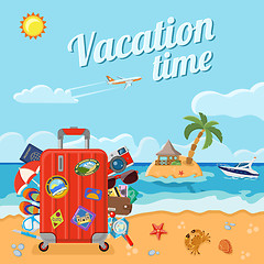 Image showing Vacation and Summer Concept