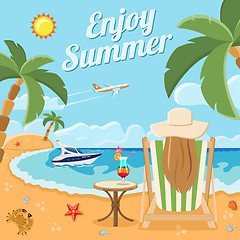 Image showing Vacation and Summer Concept