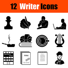 Image showing Set of writer icons