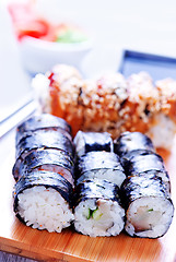 Image showing fresh sushi